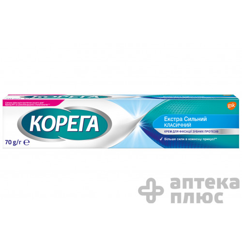 Корега свіжий смак крем фіксуючий для зубних протезів туба 70 мл