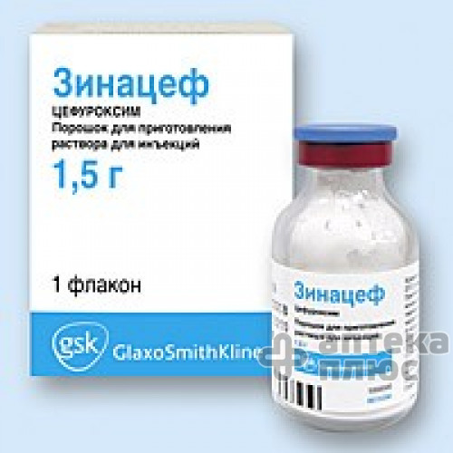 Зинацеф порошок для інєкцій 1500 мг флакон №1