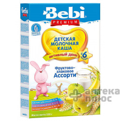 Каша Молочная Беби Премиум Фруктово-Злаковое Ассорти