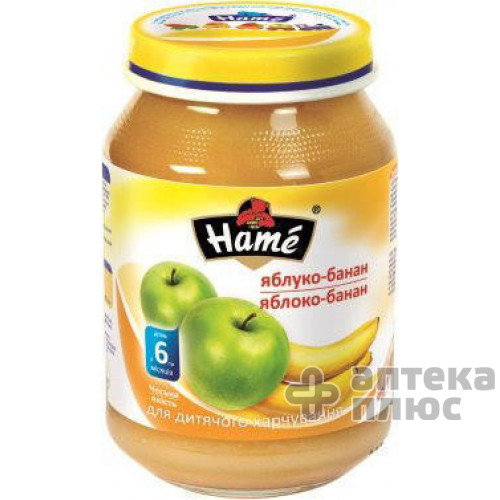 Хаме Пюре 190 г, яблоко, банан