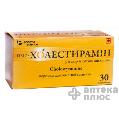 Пмс-Холестирамин Регуляр порошок 4 г пакет №30