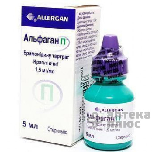 Альфаган П крап. очн. 0 №15% флакон-крап. 5 мл