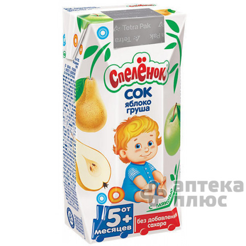 Спеленок Сок 200 мл, яблоко, груша с мякотью, восстан.